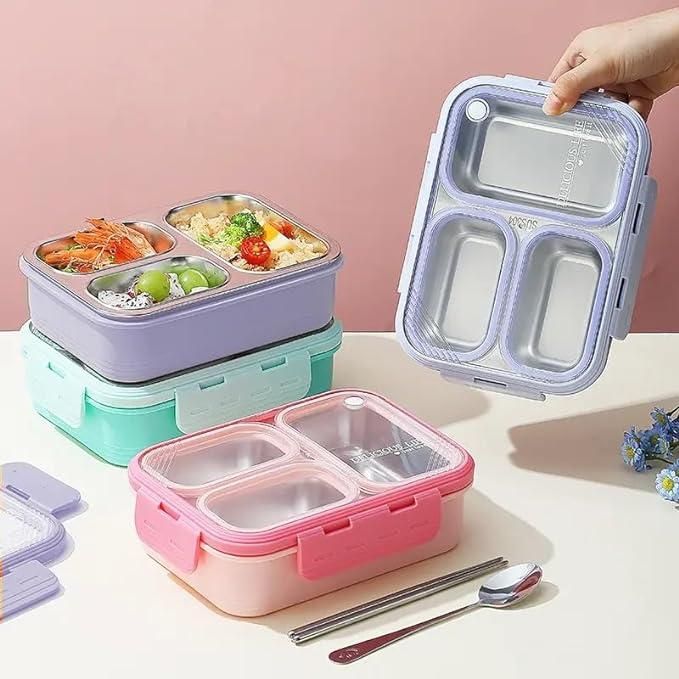 3 Grid Leak-Proof Lunch Box 678132-c0