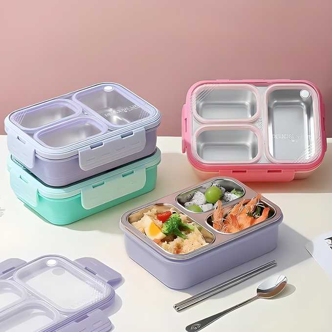 3 Grid Leak-Proof Lunch Box 678132-c0