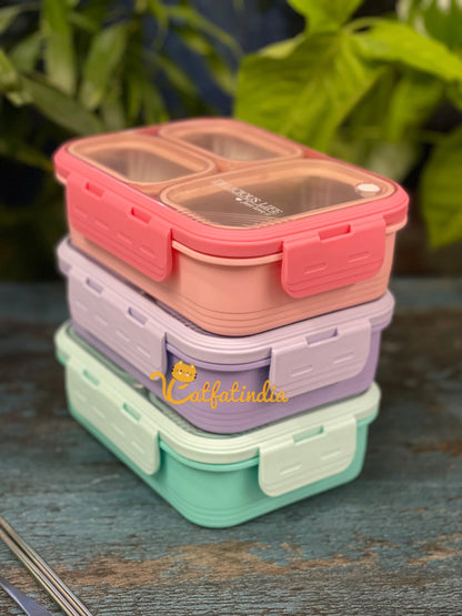 3 Grid Leak-Proof Lunch Box 678132-c0