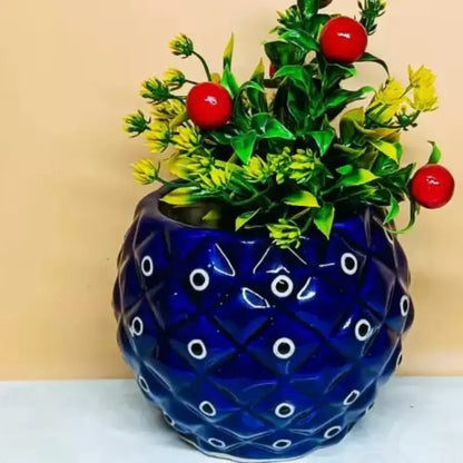 Blue color planter pot for indoor and outdoor BUTMEE.