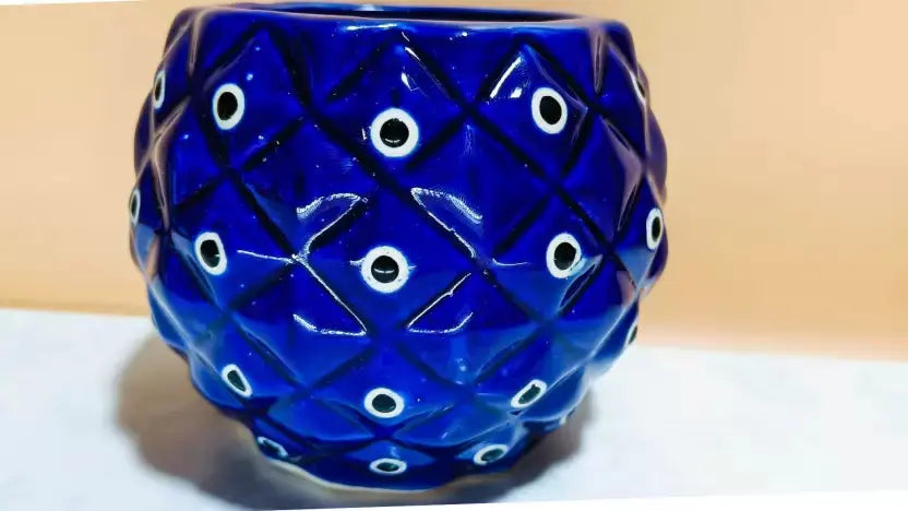Blue color planter pot for indoor and outdoor BUTMEE.